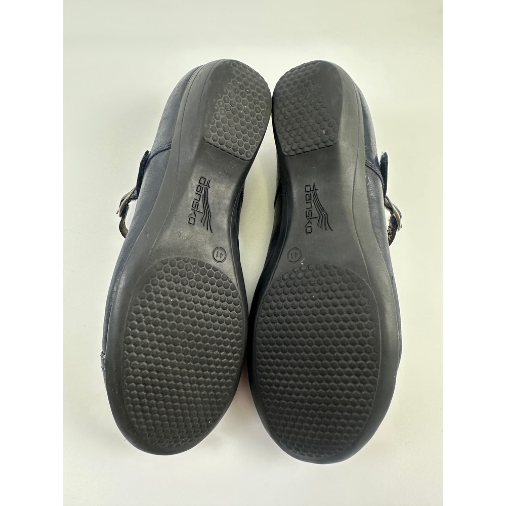 Dansko Fawna Mary Jane Navy Leather Comfort Adjustable Classic Womens 41 10.5 - Picture 13 of 13